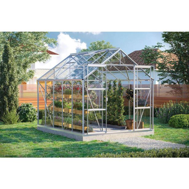 STEKLEN RASTLINJAK VITAVIA URAN 8300 ESG 3 MM ALUMINIJ 246X257X321