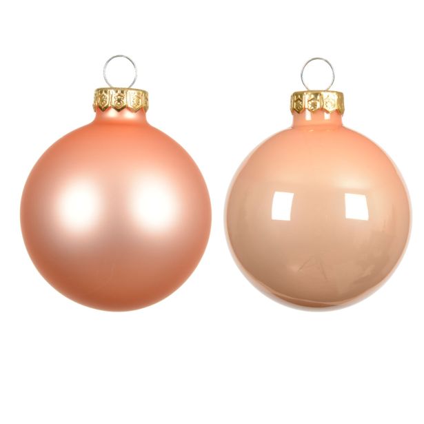 STEKLENA BUNKA DECORIS FI 6 CM, B. BRESKVE, 10/1 SIJOČA/MAT