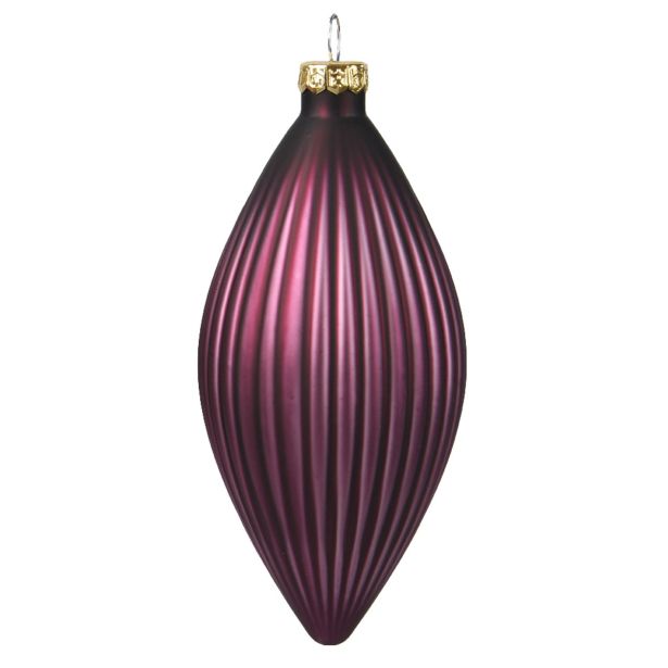 STEKLENA BUNKA DECORIS SOLZA, TEMNO LILA, 13 CM 3/1