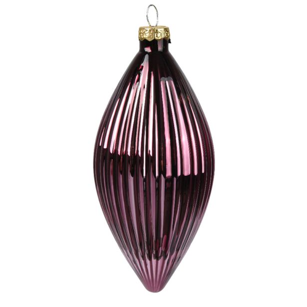 STEKLENA BUNKA DECORIS SOLZA, TEMNO LILA, 13 CM 3/1