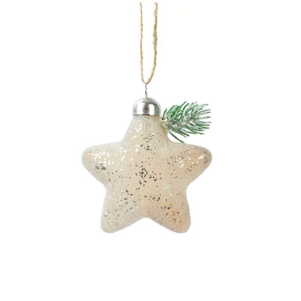 STEKLENA BUNKA DECORIS SRCE, ZVEZDA, SMEREKA 10 CM, VZOREC, SORTIRANO