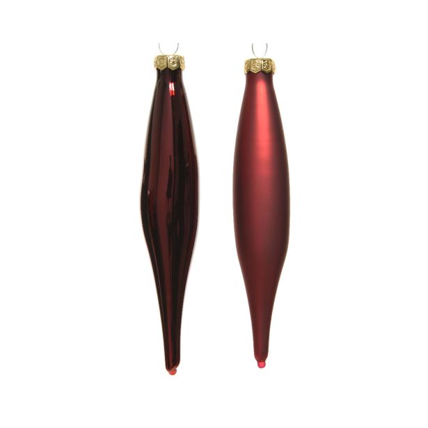 STEKLENA BUNKA DECORIS SVEČA, TEMNO RDEČA, 15 CM 6/1