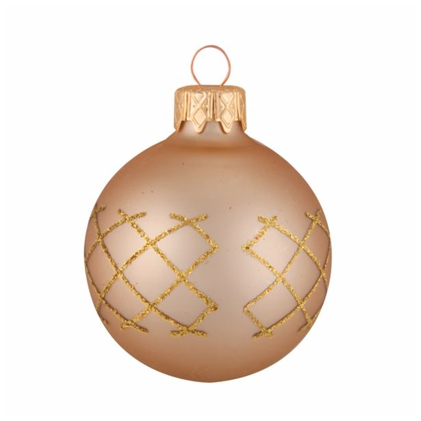 STEKLENA BUNKA GLOSSTYLE ZLATA FI 60 MM 8/1 + 3/1 DEKOR IN DEKOR ŠPICA