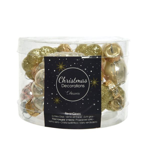 STEKLENA BUNKA MINI OKRASKI 12/1 ROMANTIKA