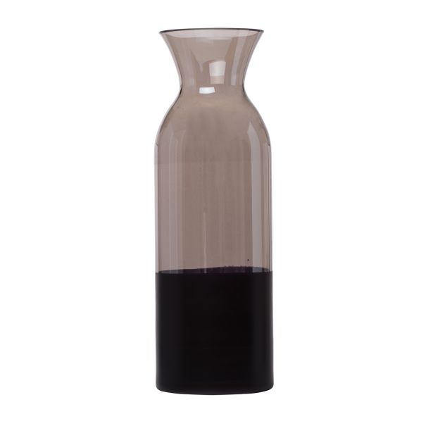 STEKLENA VAZA 36.5 CM FAILA SIVA