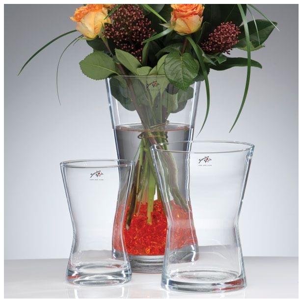 STEKLENA VAZA SANDRA RICH POS 20X14.5 CM