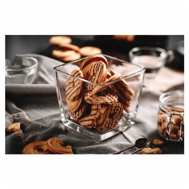 STEKLENA VAZA STEKLARNA HRASTNIK QUBE 15X14.5 CM