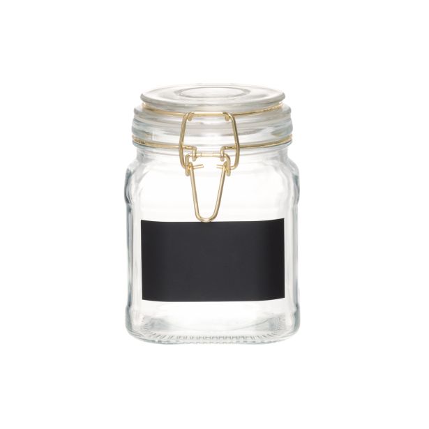 STEKLENA DOZA ZA SHRANJEVANJE MAKU, 10.5X10.5X14.5 CM