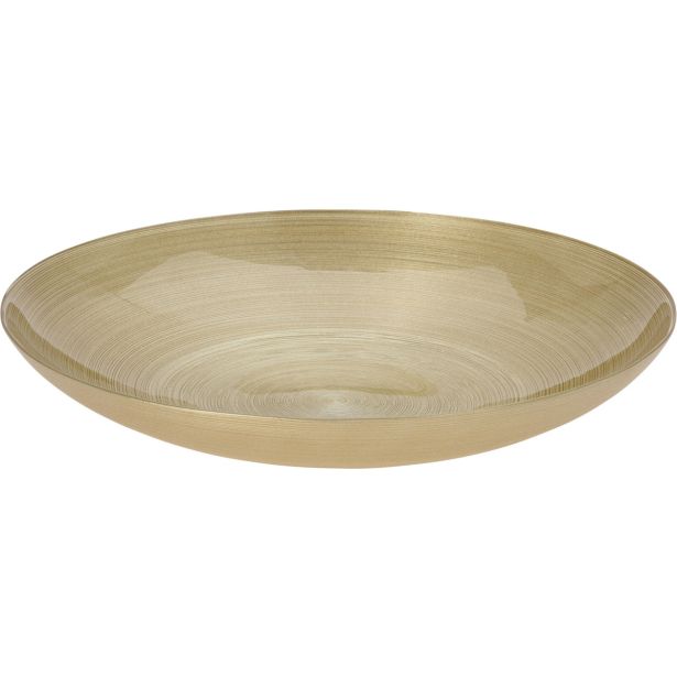 SERVIRNA SKLEDA EH 40 CM ZLATA STEKLENA