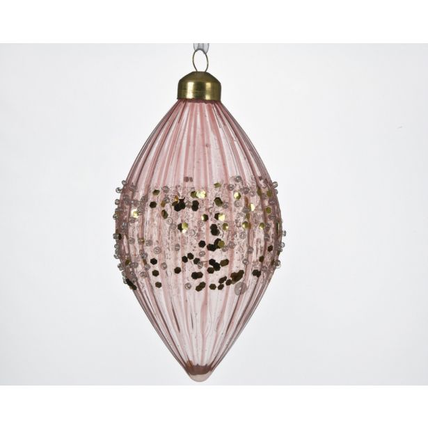 STEKLENE BUNKE ROZA BARVE, RAZLIČNE OBLIKE