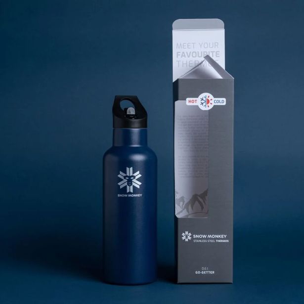STEKLENICA, TERMO SNOW MONKEY GO-GETTER 0.6L ORANŽNA