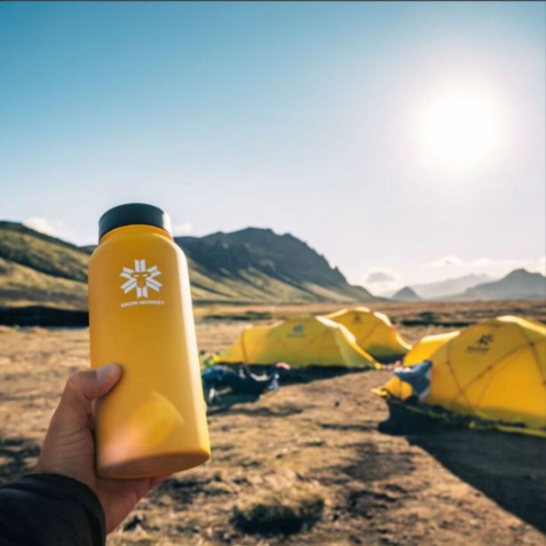 STEKLENICA, TERMO SNOW MONKEY TRAVELER 1L ORANŽNA