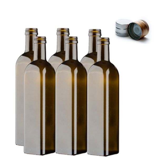 STEKLENICA ZA VLAGANJE VETRO MARASCA 750ML + ZAMAŠEK S KAPALJKO 6 KOS
