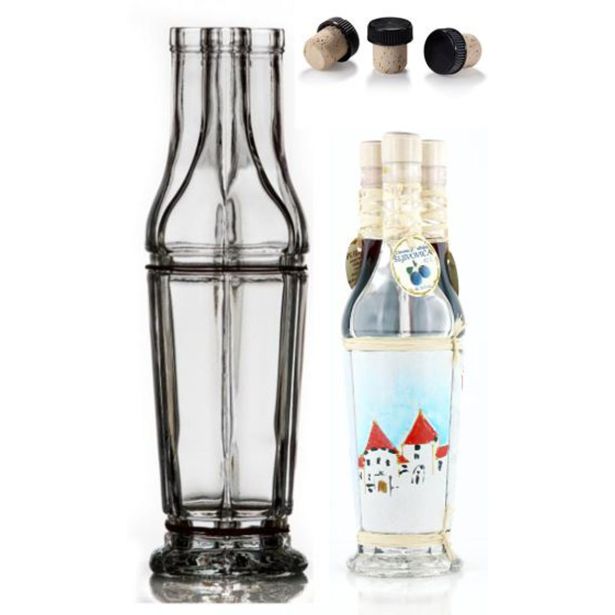 STEKLENICA ZA VLAGANJE VETRO TRIS 100ML SET 3X1 + ZAMAŠEK