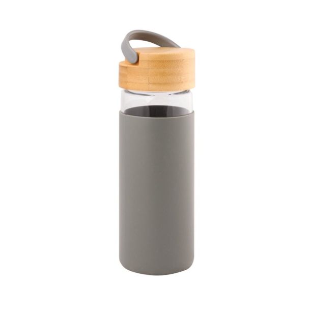 STEKLENICA ZA VODO DOMY BAMBOO POKROV 0.48L ROZA