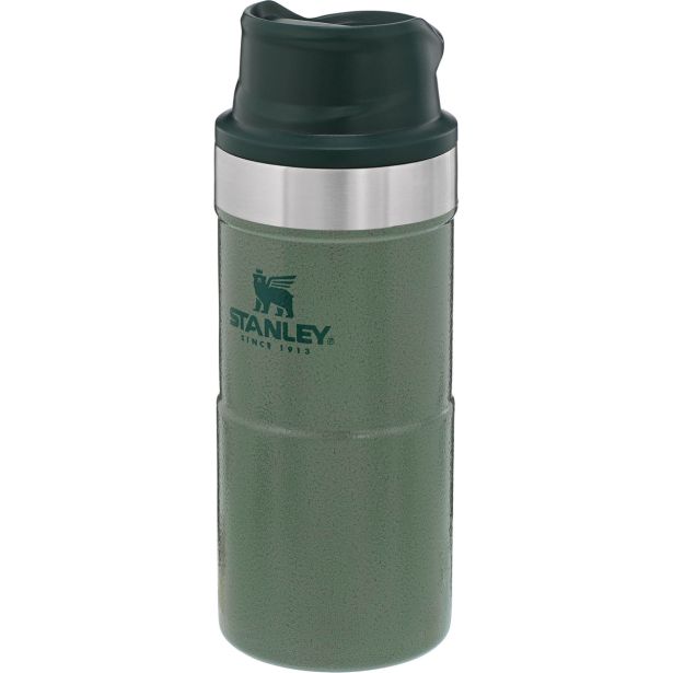 STANLEY THE CLASSIC TRIGGER-ACTION TRAVEL MUG 0.35L, HAMMERTONE ZELENA, VAKUUMSKO IZLOIRANA STEKLENIČKA