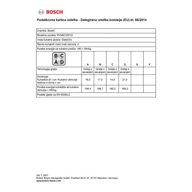 STEKLOKERAMIČNA PLOŠČA BOSCH PKN601DP1D