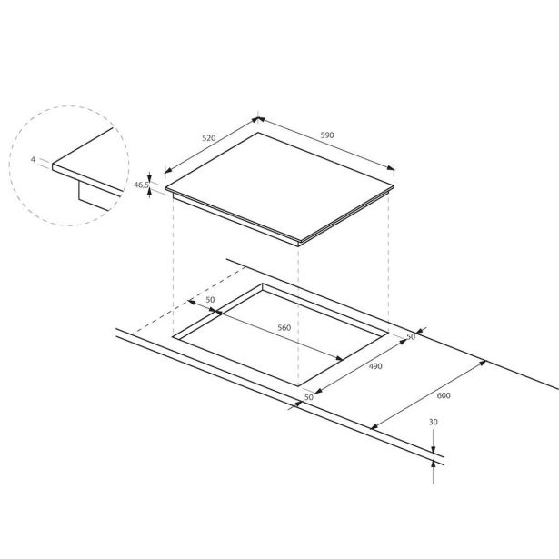 STEKLOKERAMIČNA PLOŠČA HAIER HAH64EXCP