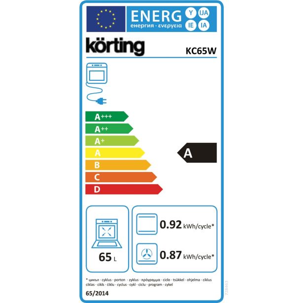 STEKLOKERAMIČNI ŠTEDILNIK KORTING KC 65 W