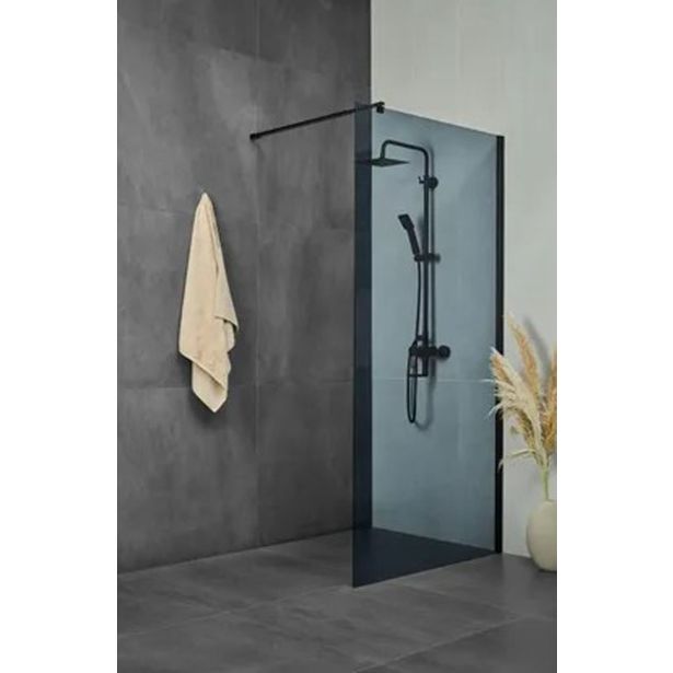 STENA SAMOSTOJEČA FEROTEHNA VETRO BLACK TRS90 ČRNI PROFILI PROZORNO STEKLO