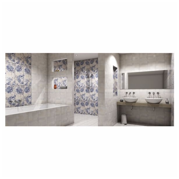 STENSKA KERAM.PLOŠČICA MODUS AQUARELLE WHITE 25X60