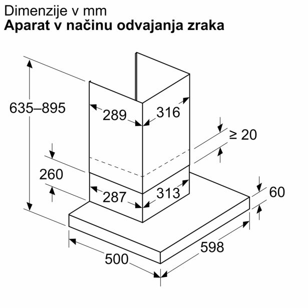 STENSKA KUHINJSKA NAPA BOSCH DWB65CC60