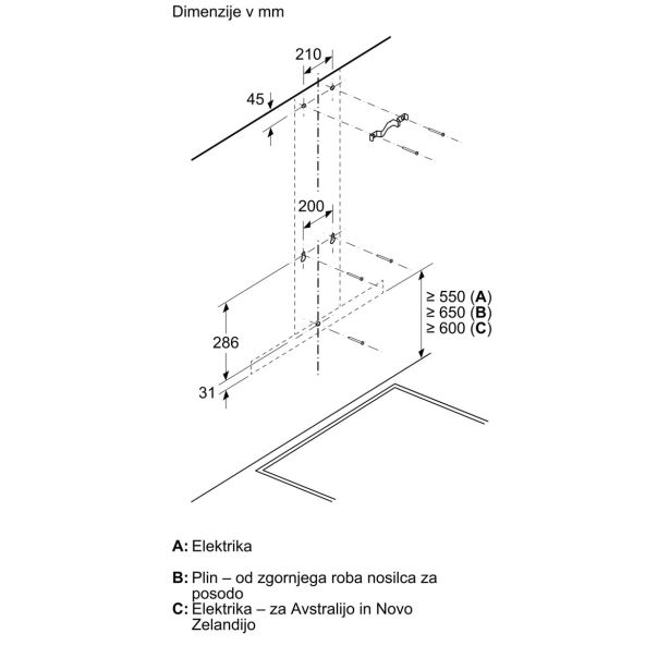 STENSKA KUHINJSKA NAPA BOSCH DWB66IM50