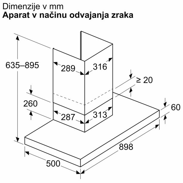 STENSKA KUHINJSKA NAPA BOSCH DWB97DN30