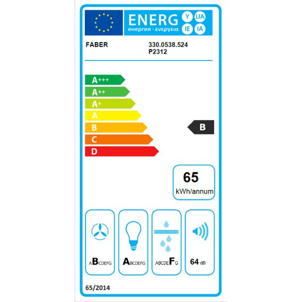 STENSKA KUHINJSKA NAPA FABER STEELMAX EV8 LED BK/X A55