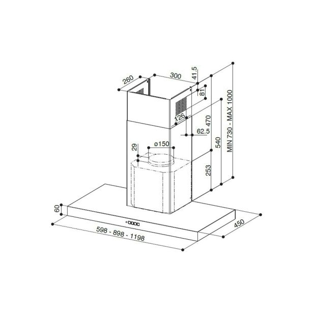STENSKA KUHINJSKA NAPA FABER STILO COMFORT X A60