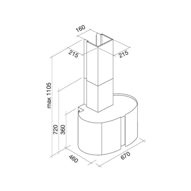 STENSKA KUHINJSKA NAPA FALMEC MIRABILIA 67