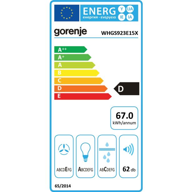 STENSKA KUHINJSKA NAPA GORENJE WHGS 923 E15X
