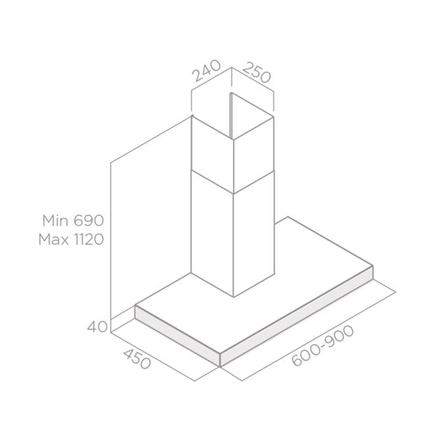 STENSKA KUHINJSKA NAPA TURBOAIR TOSCA IX/A/90