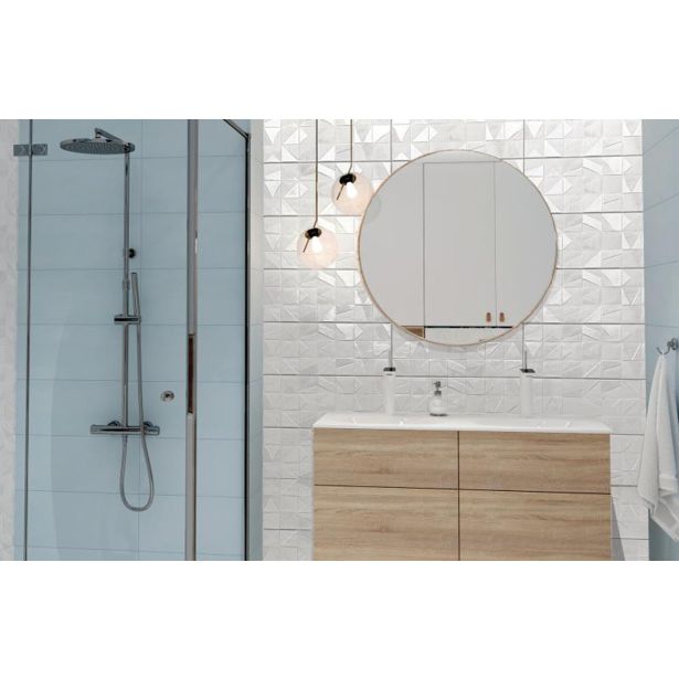 STENSKA PLOŠČICA ATLANTA WHITE DC MOSAIC3D 25X60 DEKOR