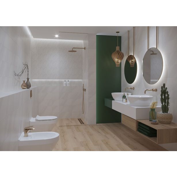 STENSKA PLOŠČICA CERSANIT MARKURIA WHITE MATT 20X60