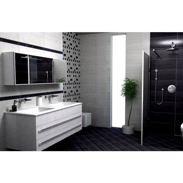 STENSKA PLOŠČICA GORENJE KERAMIKA LUCY GREY L MESH 4.5X60 BORDURA