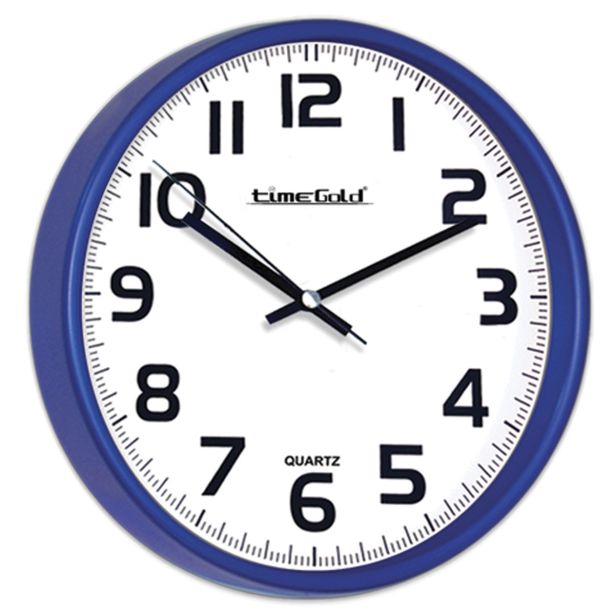 STENSKA URA TIMEGOLD TIMEGOLD 28CM MODRA