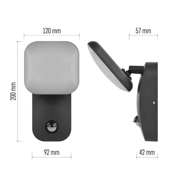 STENSKA VRTNA SVETILKA EMOS LED 12.8W,IP44, 900LM WALL MOUNTED