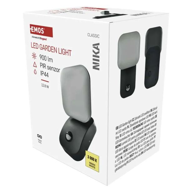 STENSKA VRTNA SVETILKA EMOS LED 12.8W,IP44, 900LM WALL MOUNTED