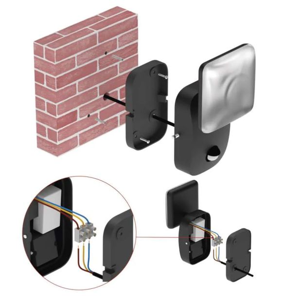 STENSKA VRTNA SVETILKA EMOS LED 12.8W,IP44, 900LM WALL MOUNTED