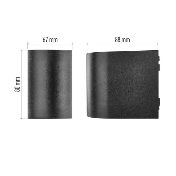 STENSKA VRTNA SVETILKA EMOS OCULUS LED 8.8X6.7X8 CM 1XGU10 35W