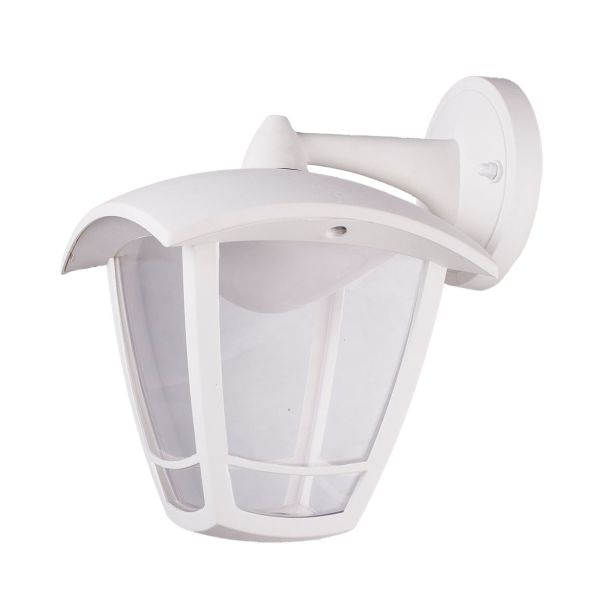 STENSKA VRTNA SVETILKA FEROTEHNA LANTERNA DOWN 8W LED PVC, BELA