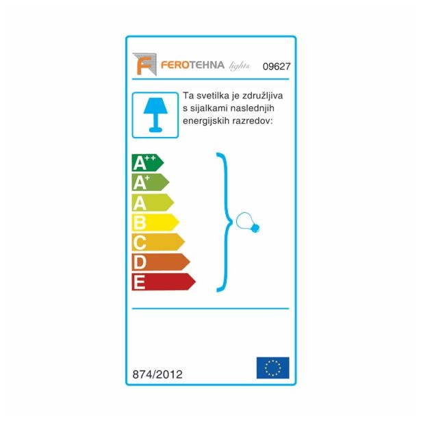 STENSKA VRTNA SVETILKA FEROTEHNA VZN3 KROGLA FI200 TRANSP. PVC ZIDNA KONZOLA ČRNA