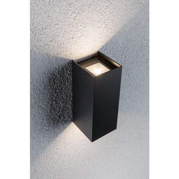 STENSKA VRTNA SVETILKA FLAME LED ANTRACIT 2X2.8W WW