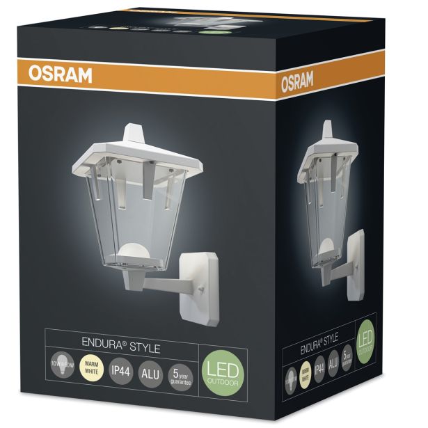 STENSKA VRTNA SVETILKA OSRAM ENDURA STYLE LANTERN CLASSICUP10W WT