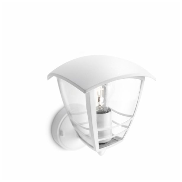 STENSKA VRTNA SVETILKA PHILIPS 15380/31/16 CREEK 1X60W E27 BELA