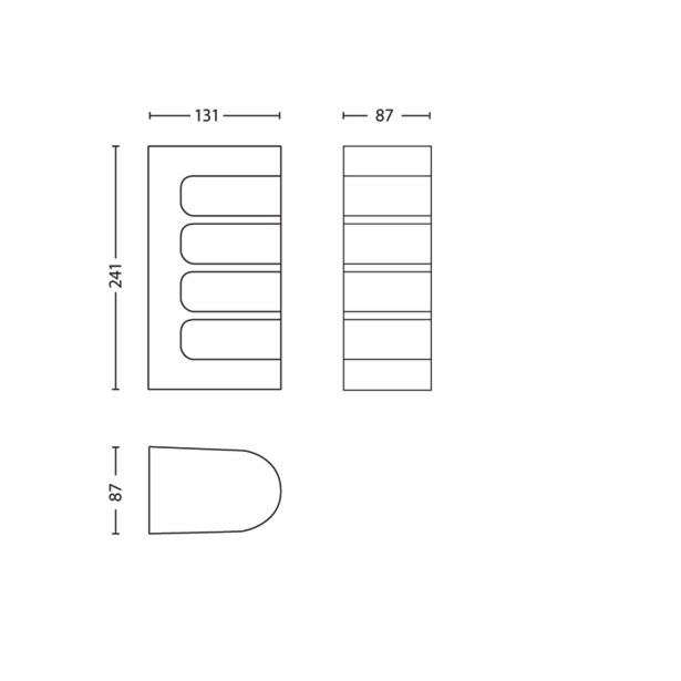 STENSKA VRTNA SVETILKA PHILIPS 17216/47/16 FENCE 1X23W E27 INOX