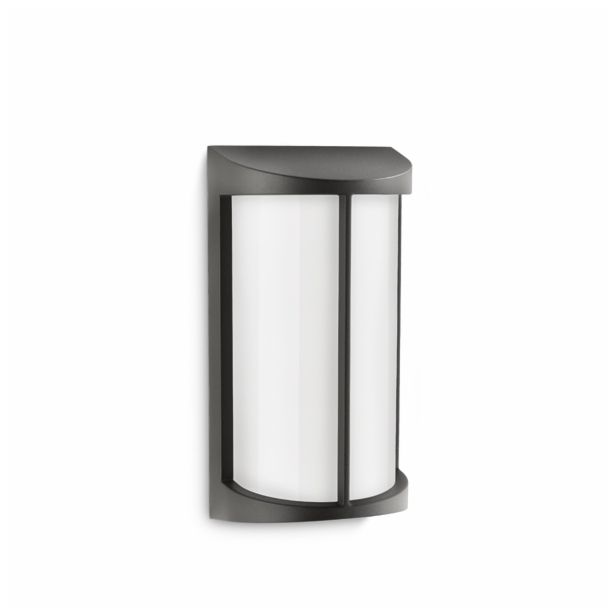 STENSKA VRTNA SVETILKA PHILIPS 17229/30/16 POND 1X23W E27 ČRNA