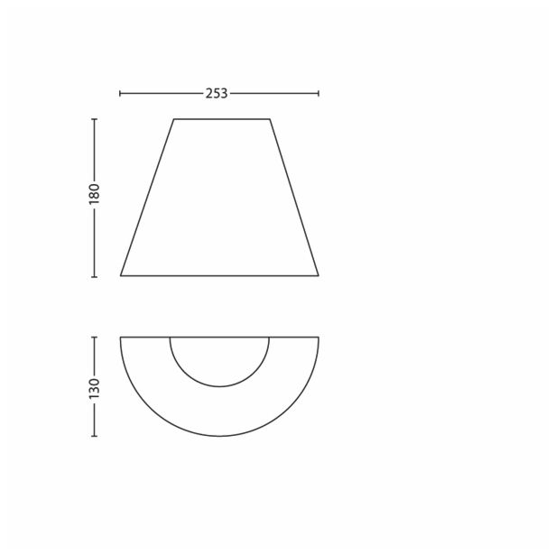 STENSKA VRTNA SVETILKA PHILIPS 17257/42/16 MEADOW 1X20W E27 ČRNA