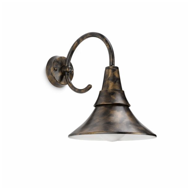 STENSKA VRTNA SVETILKA PHILIPS 17258/42/16 FOWL 1X20W E27 ČRNA